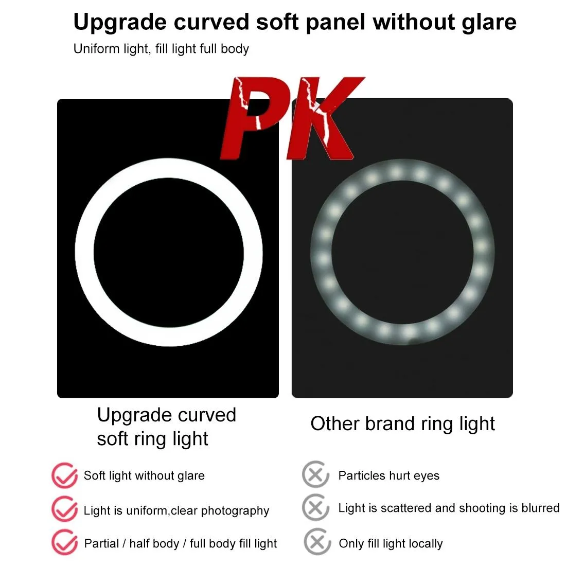 10.2" Dual Phone Tripod with USB Ring Light & Remote