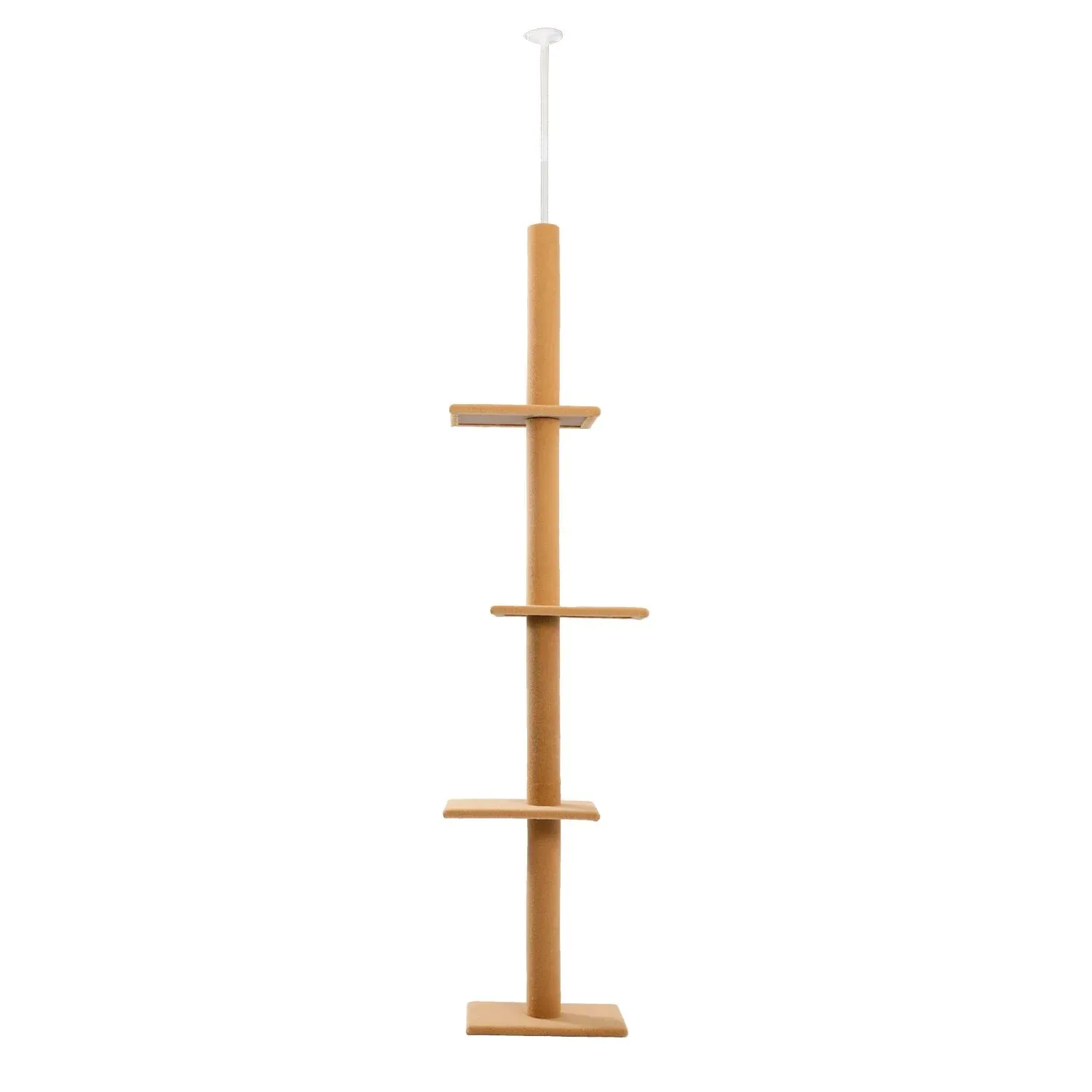 Adjustable Height Floor-to-Ceiling Cat Tree - Scratching Posts & Cat Tower