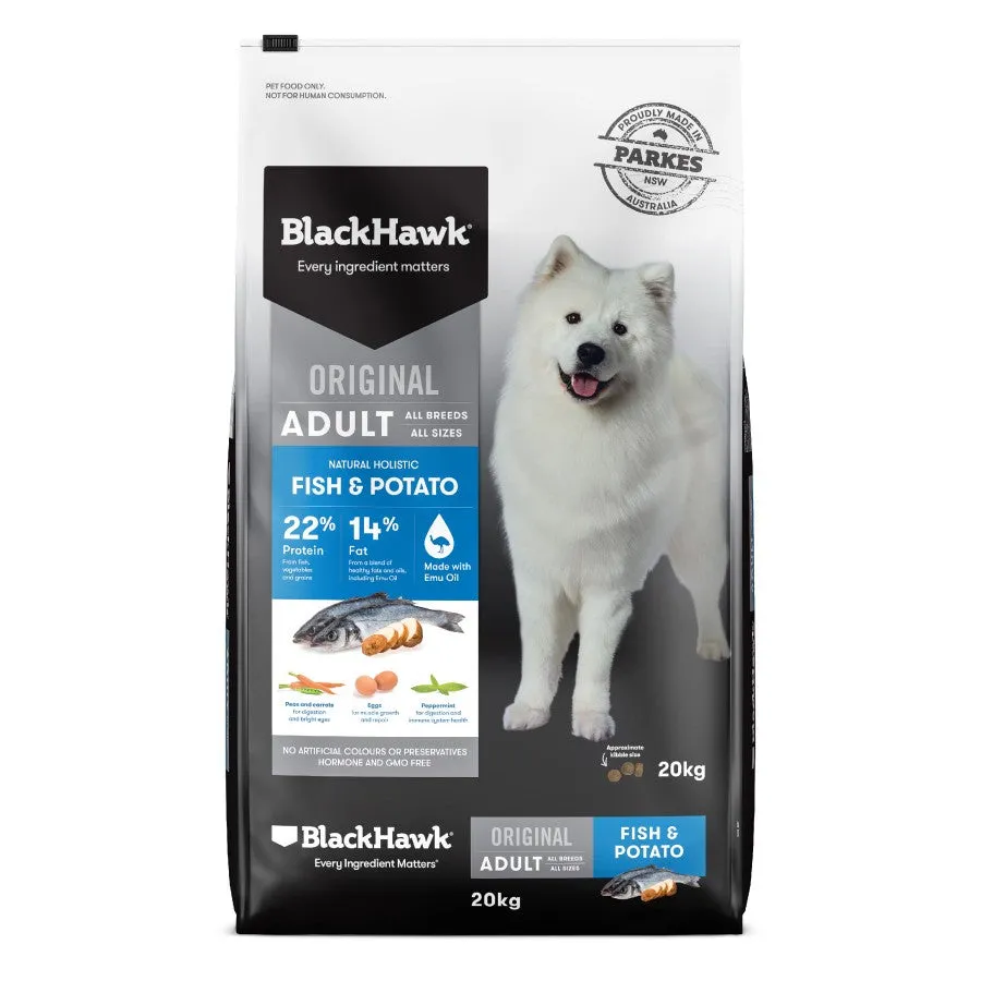 Black Hawk Dog Food Adult Fish and Potato