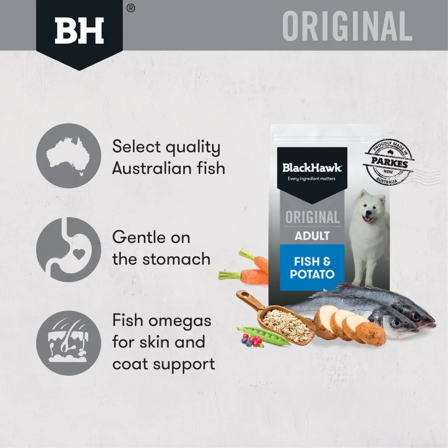 Black Hawk Dog Food Adult Fish and Potato