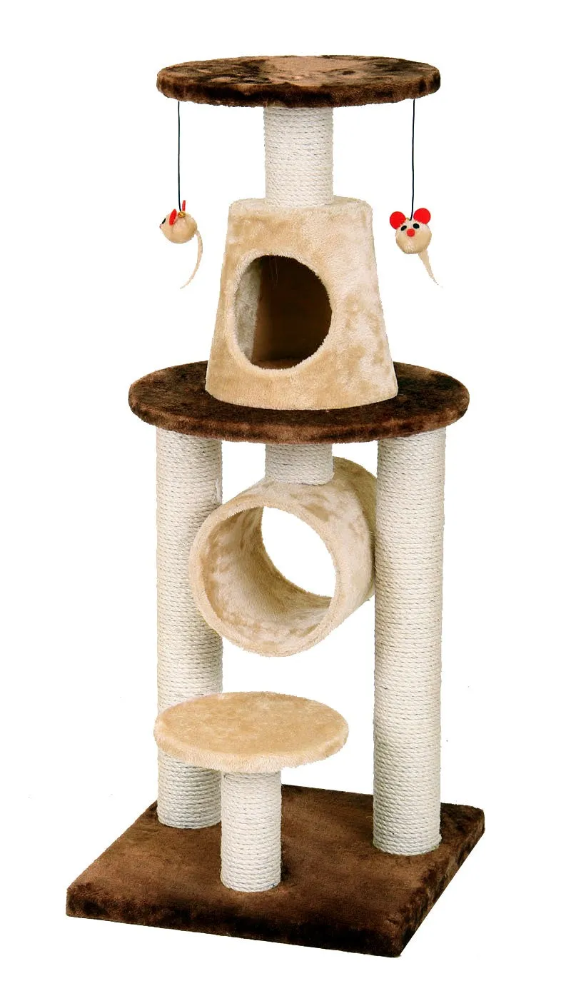 Bonalti Cat Play Tower - Brown-Beige