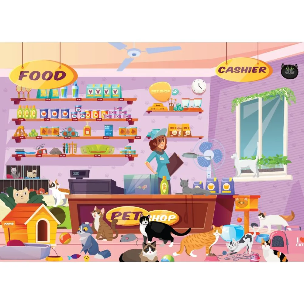 Brain Tree Jigsaw Puzzle 500 pack  19.5"x 14.5"- Pet Shop*