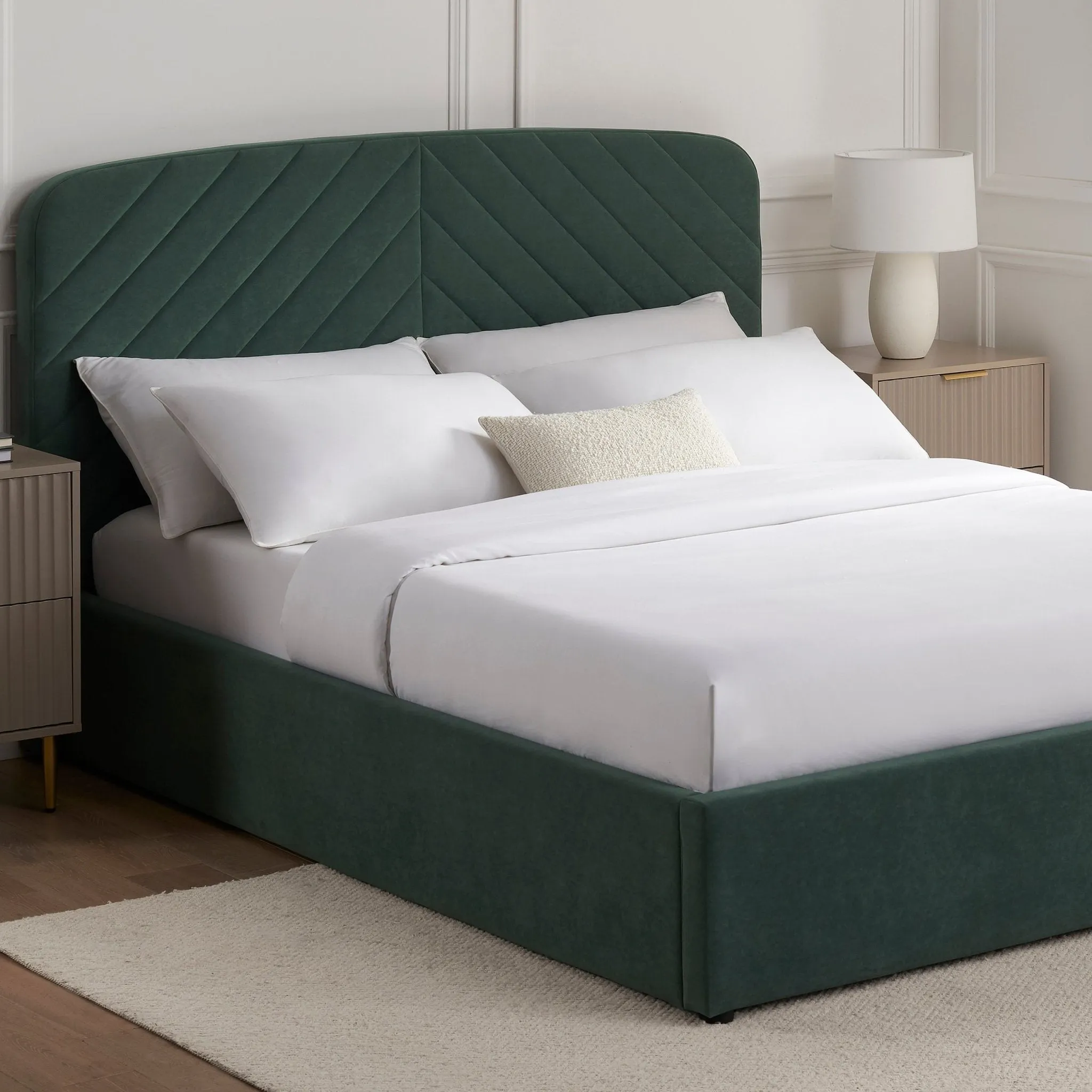 Charleston Ottoman Storage Bed -  Green