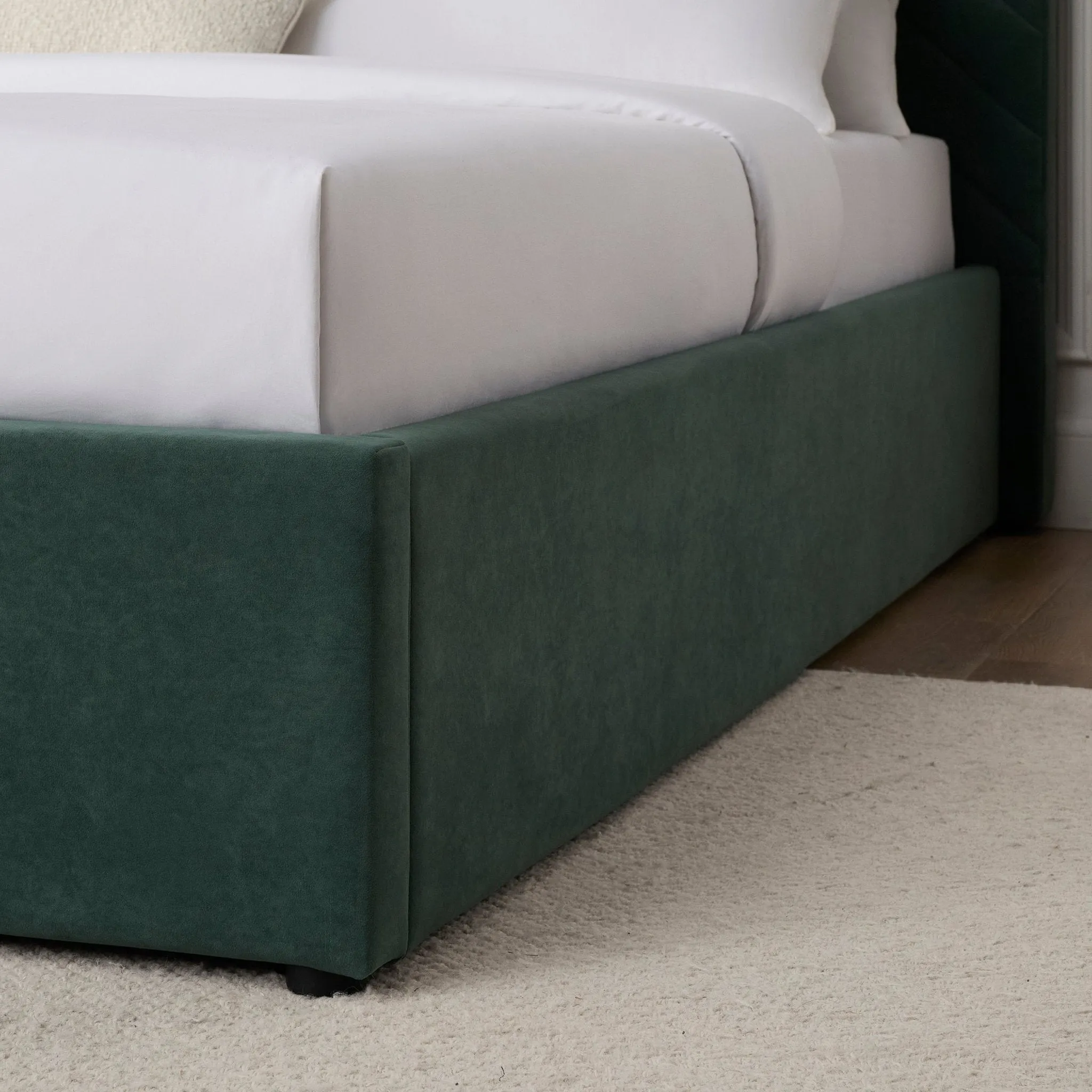 Charleston Ottoman Storage Bed -  Green