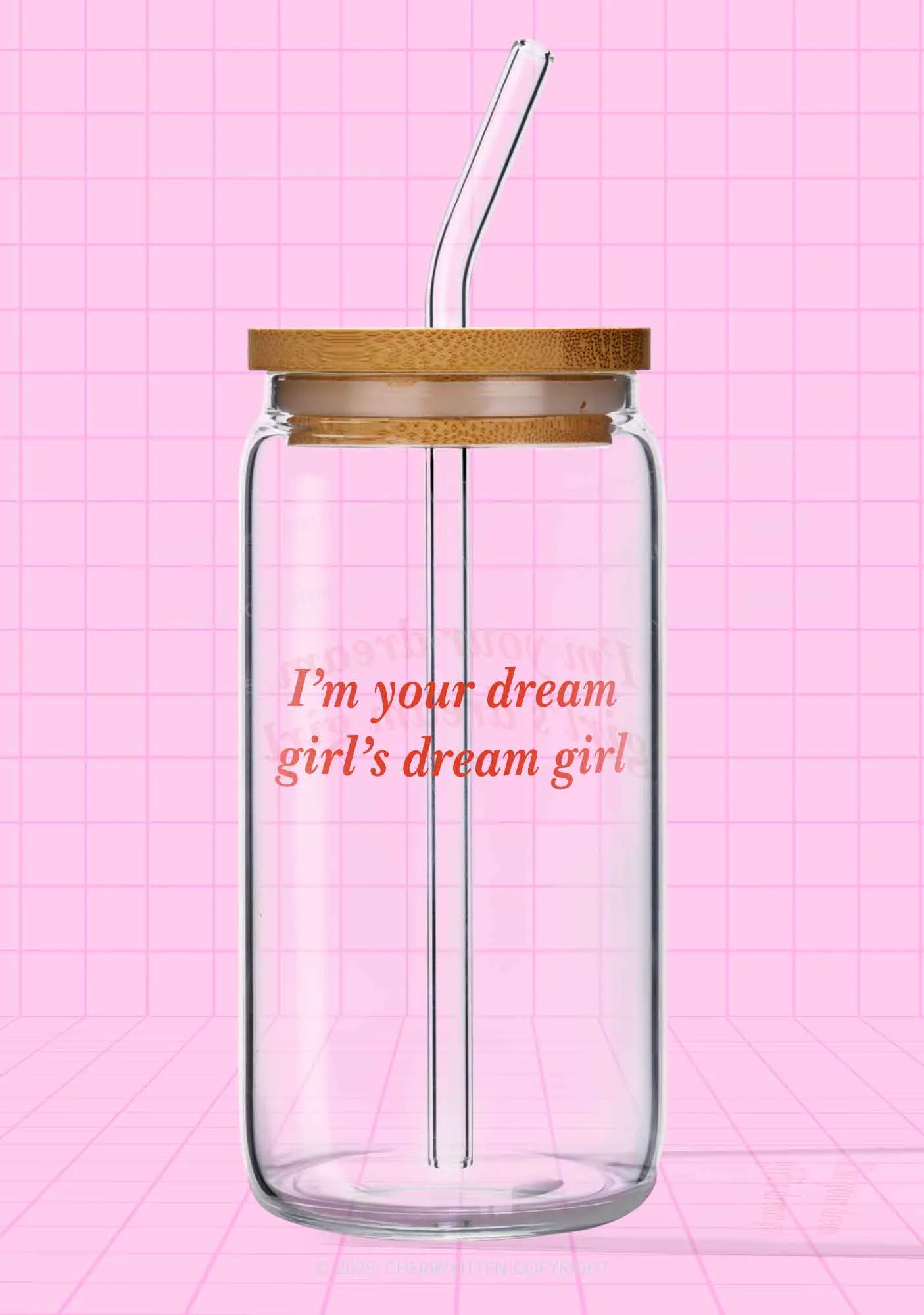 Dream Girl Pride Y2K Printed Glass Cup Cherrykitten