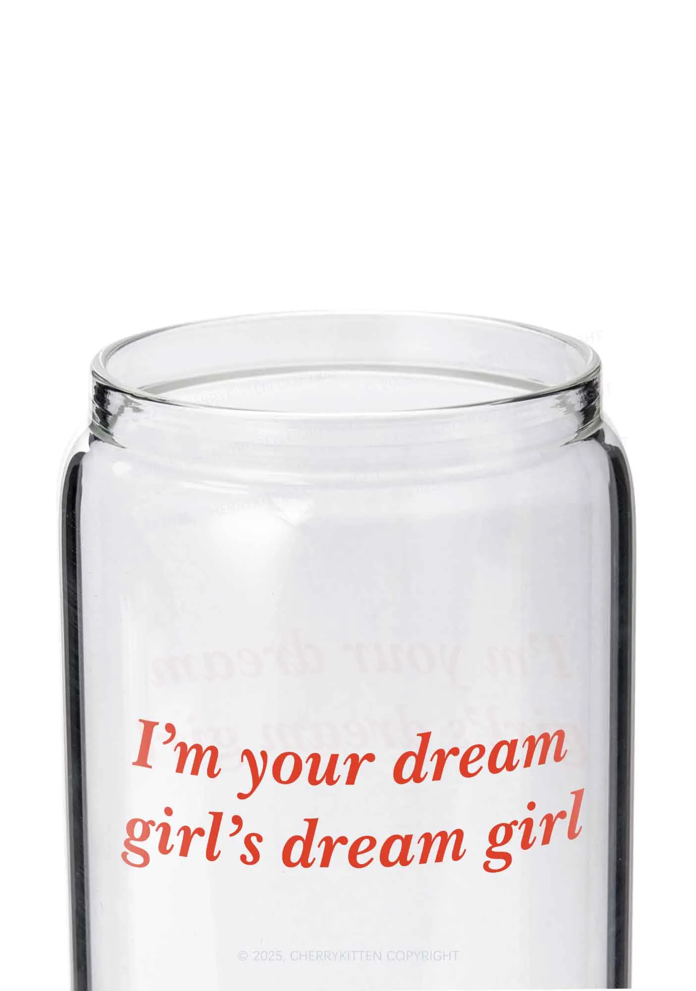 Dream Girl Pride Y2K Printed Glass Cup Cherrykitten