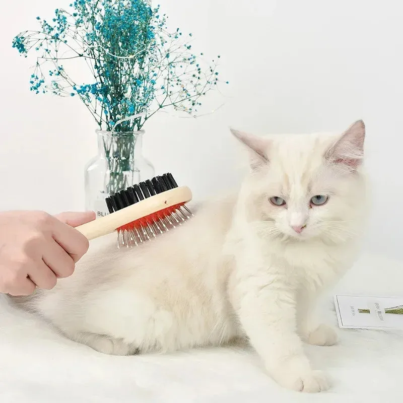 Dual-Sided Pet Grooming Comb for Dogs and Cats