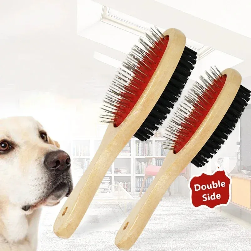 Dual-Sided Pet Grooming Comb for Dogs and Cats