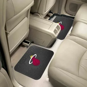Fanmats Miami Heat Back Seat Car Utility Mats - 2 Piece Set