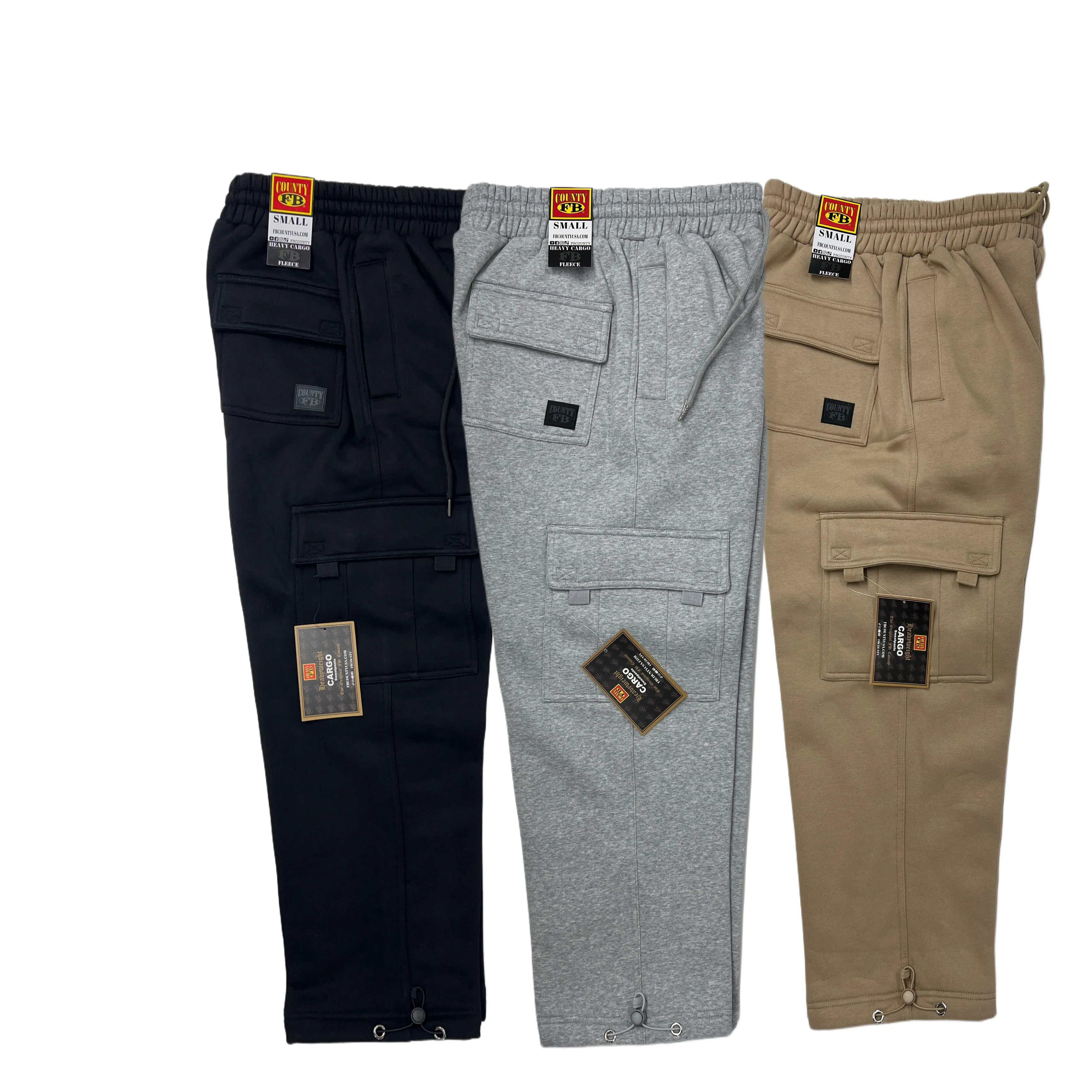 FB County Heavyweight Baggy Cargo Sweatpants