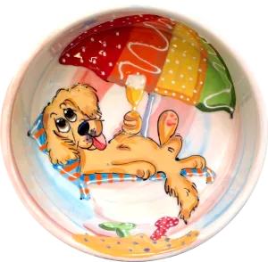 Golden Retriever Dog Bowl