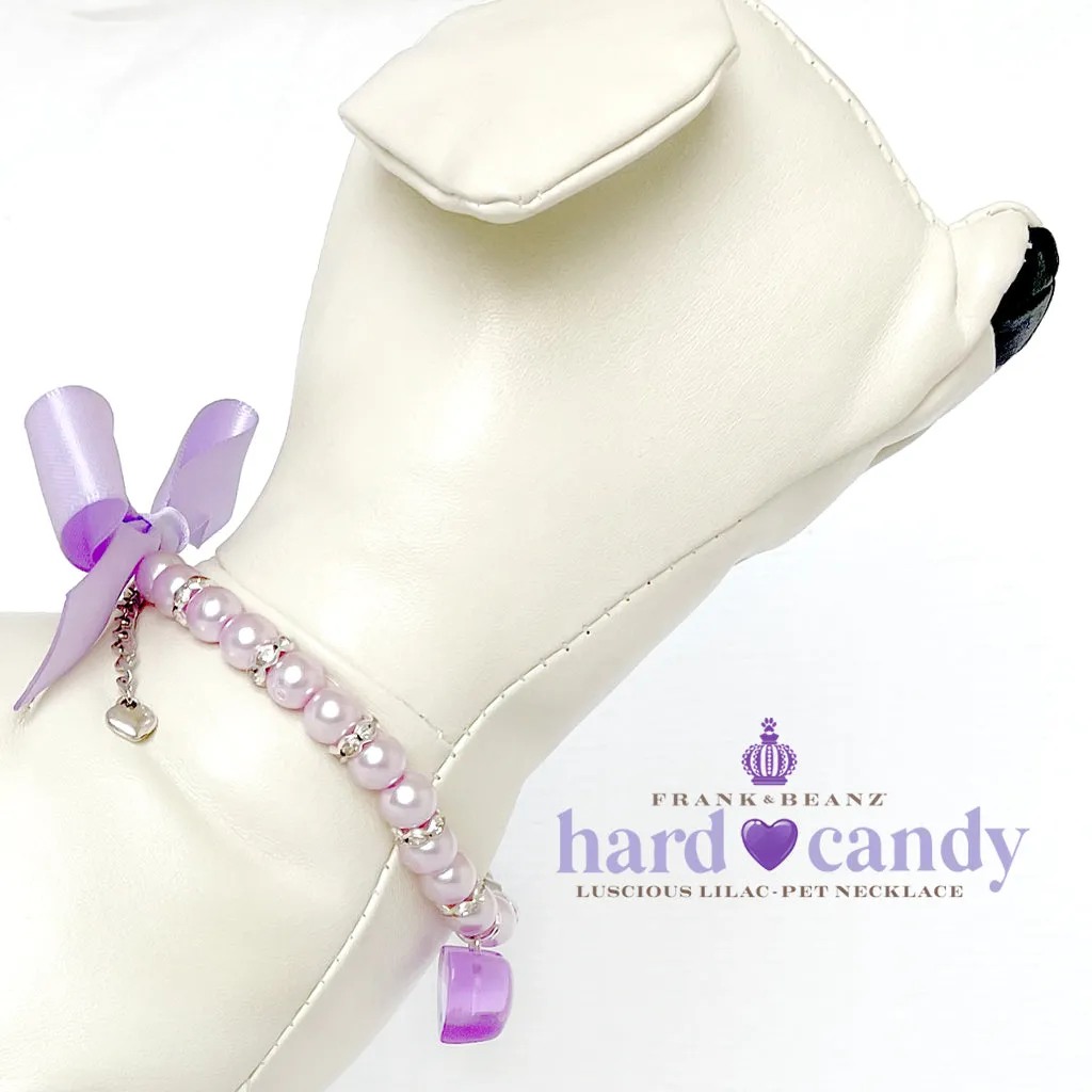 Hard Candy Luscious Lilac Dog Cat Necklace Luxury Pet Jewelry
