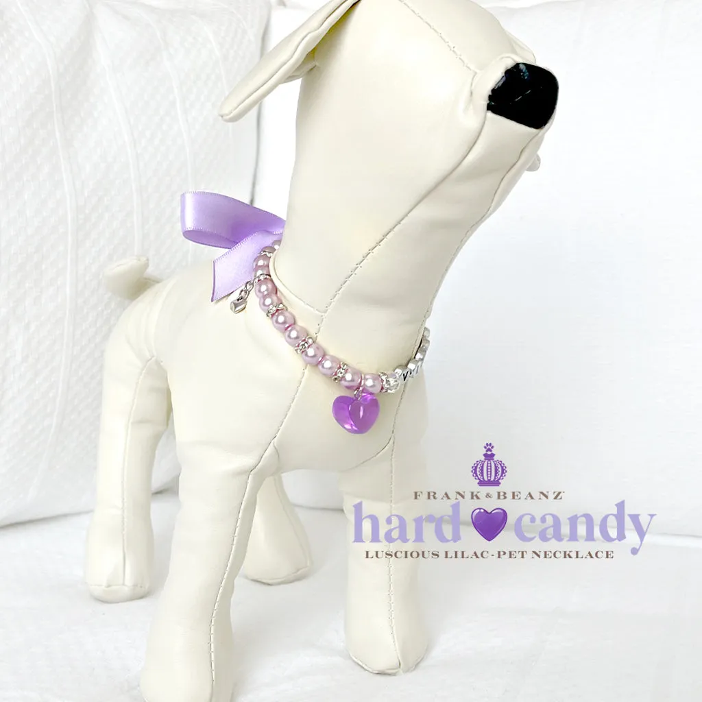Hard Candy Luscious Lilac Dog Cat Necklace Luxury Pet Jewelry