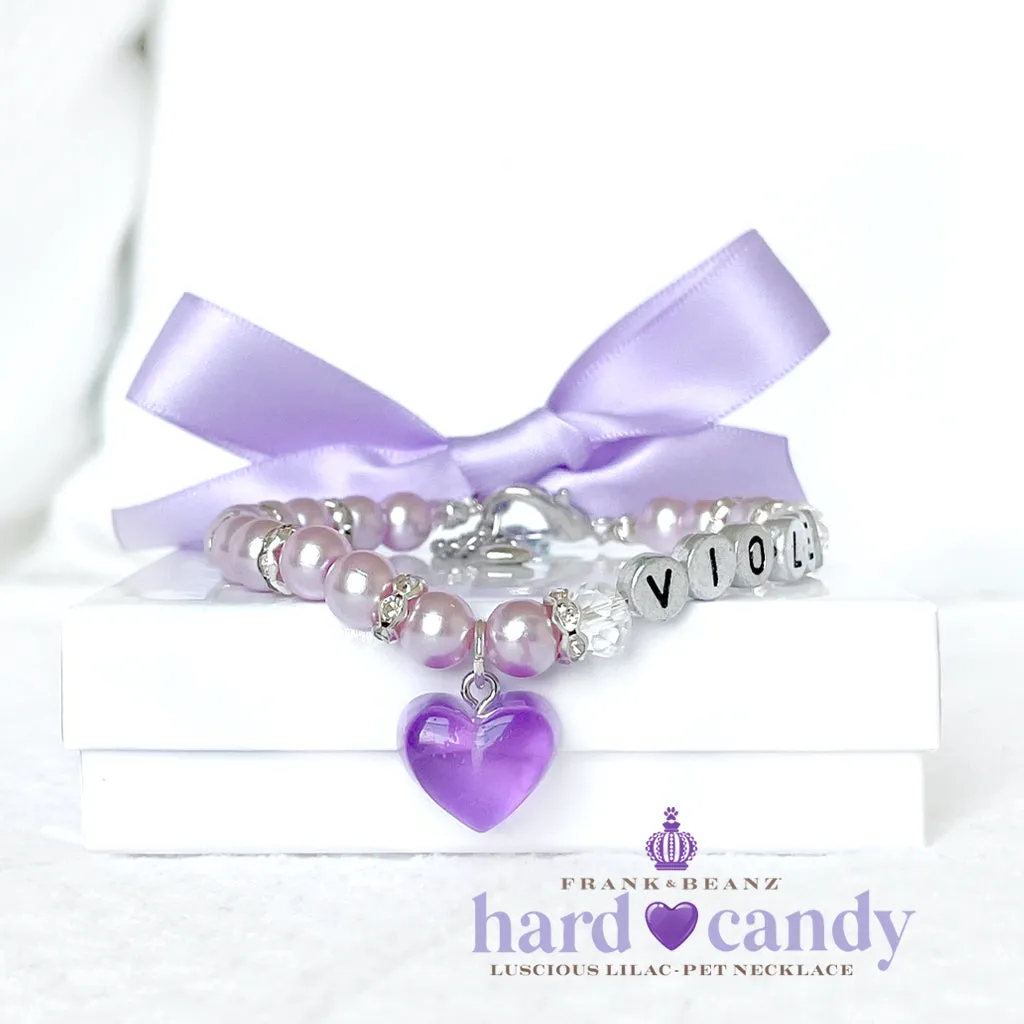 Hard Candy Luscious Lilac Dog Cat Necklace Luxury Pet Jewelry