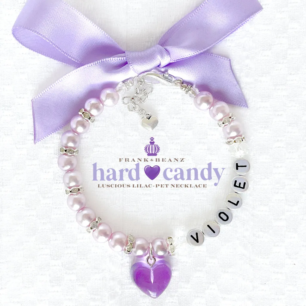 Hard Candy Luscious Lilac Dog Cat Necklace Luxury Pet Jewelry