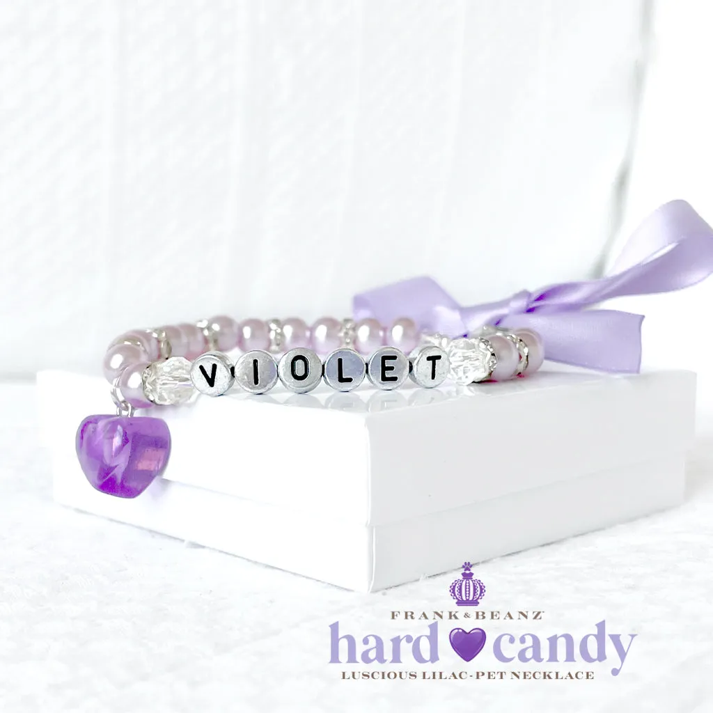 Hard Candy Luscious Lilac Dog Cat Necklace Luxury Pet Jewelry