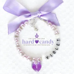 Hard Candy Luscious Lilac Dog Cat Necklace Luxury Pet Jewelry