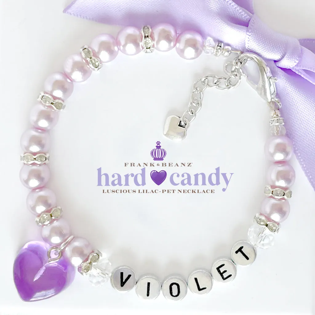 Hard Candy Luscious Lilac Dog Cat Necklace Luxury Pet Jewelry