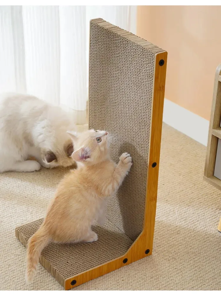 L-shaped Pet Cat Scratching Board