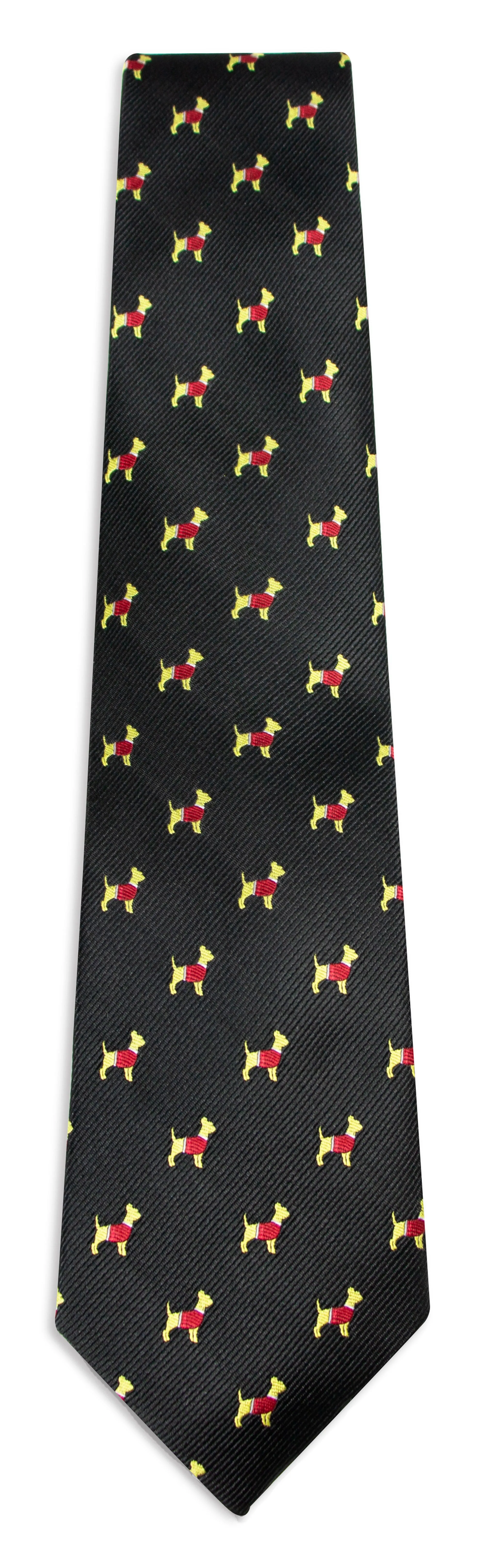 Men's Microfiber Woven Chihuahua Christmas Tie