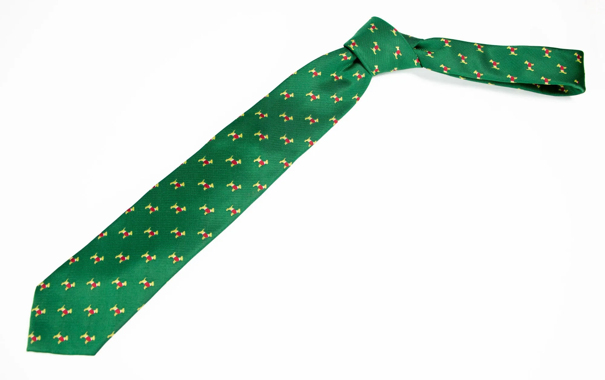 Men's Microfiber Woven Chihuahua Christmas Tie