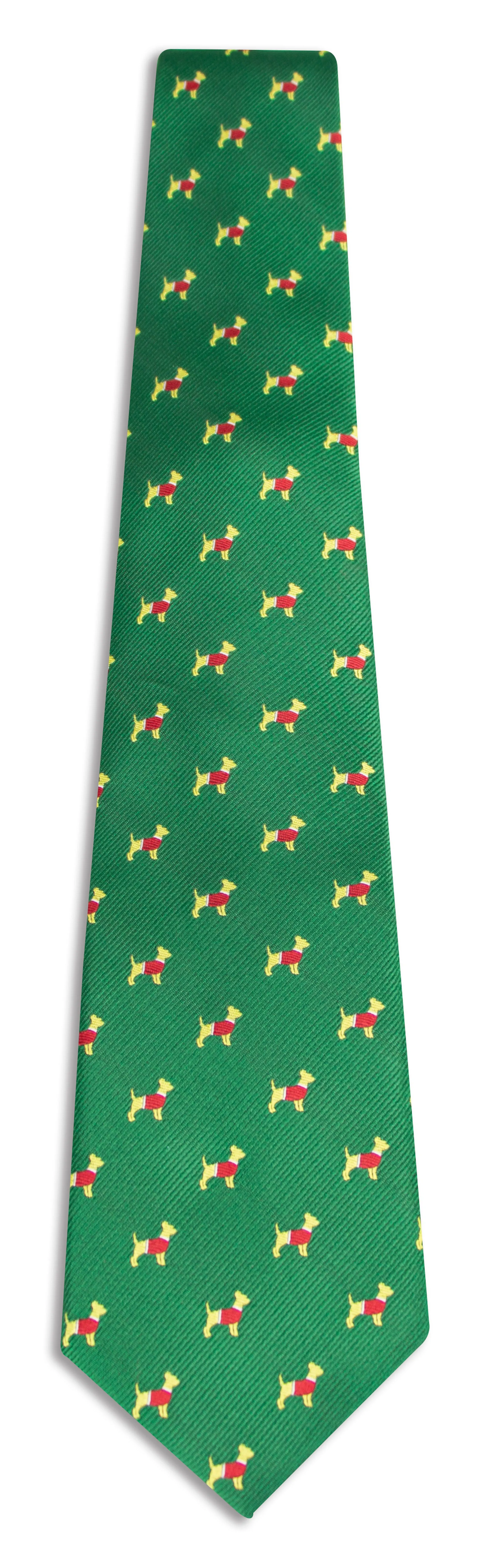 Men's Microfiber Woven Chihuahua Christmas Tie