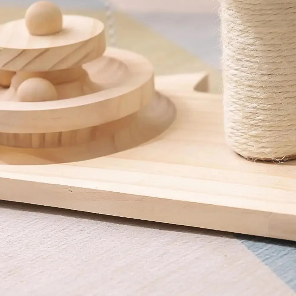 Mushroom Scratching Post Cat Toy With Scratching Ball