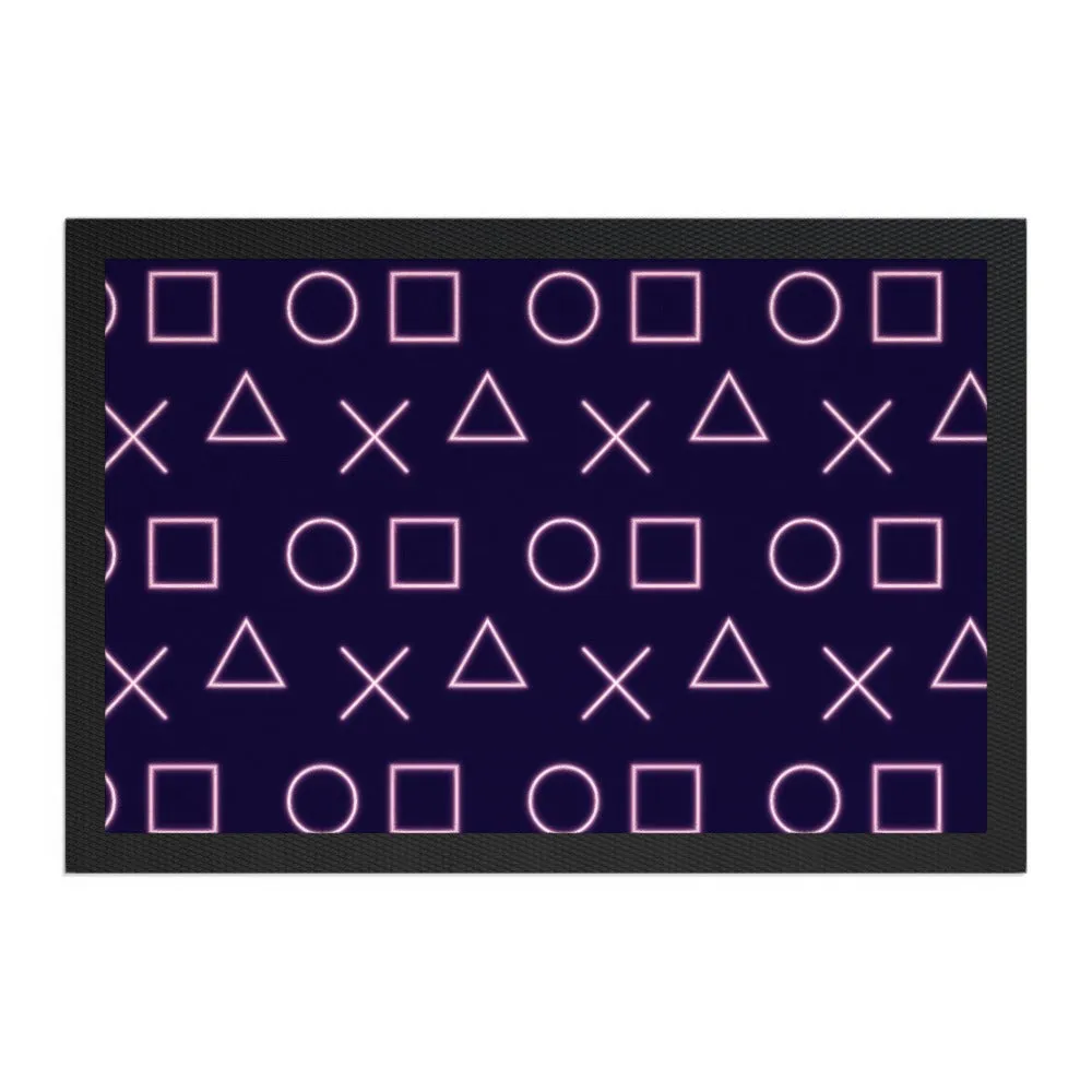 Pet Bowl Mats - Neon Gamer