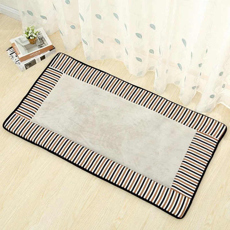 Pet fashion striped outdoor mat