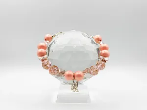 "Peachy Pink" Beaded Necklace