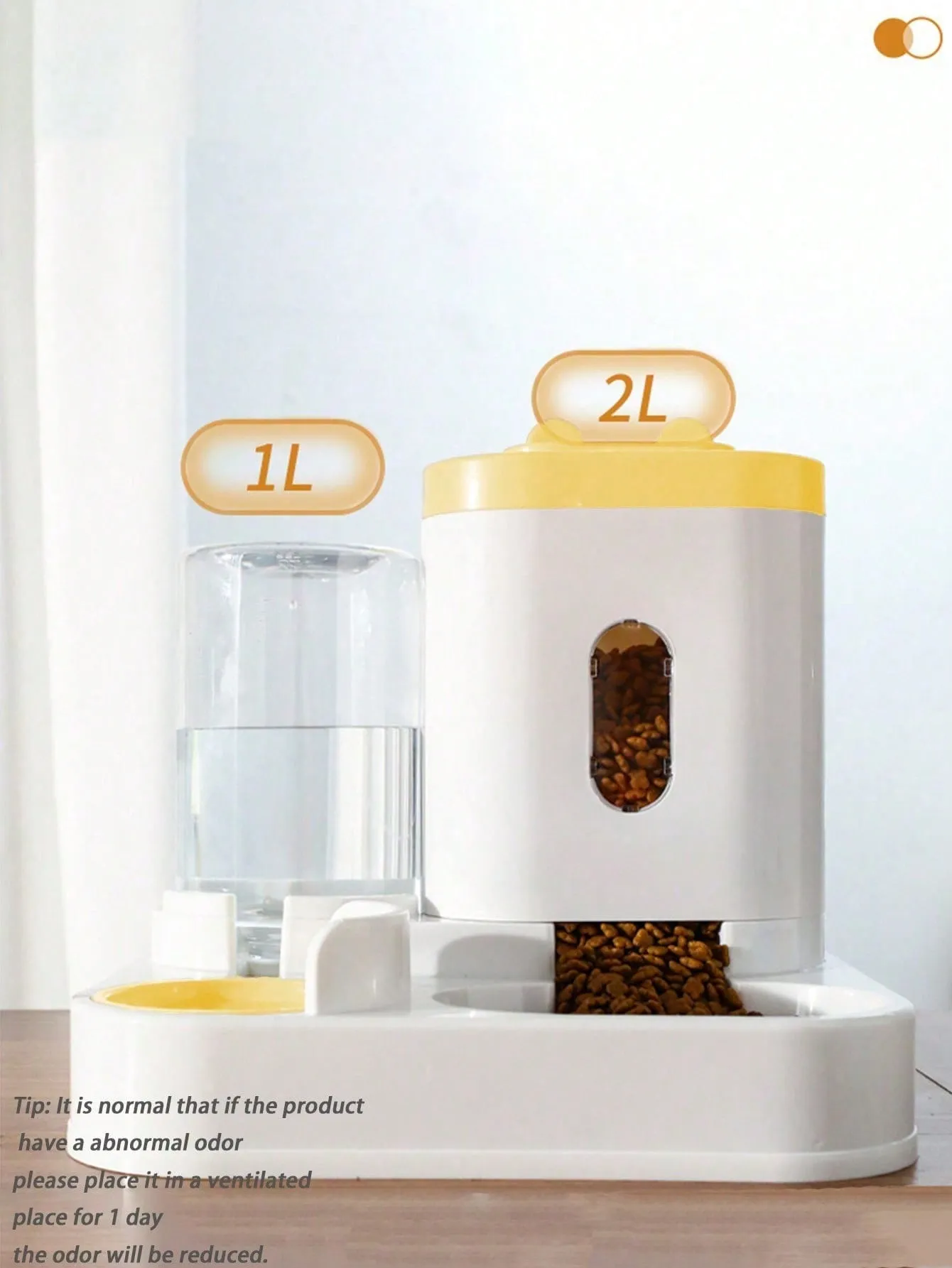 Rabbit Ear Design Automatic Feeder & Water Dispenser For Cats And Pets