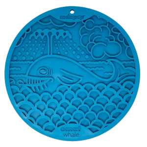 SodaPup Whale Design eMat Enrichment Lick Mat With Suction Cups