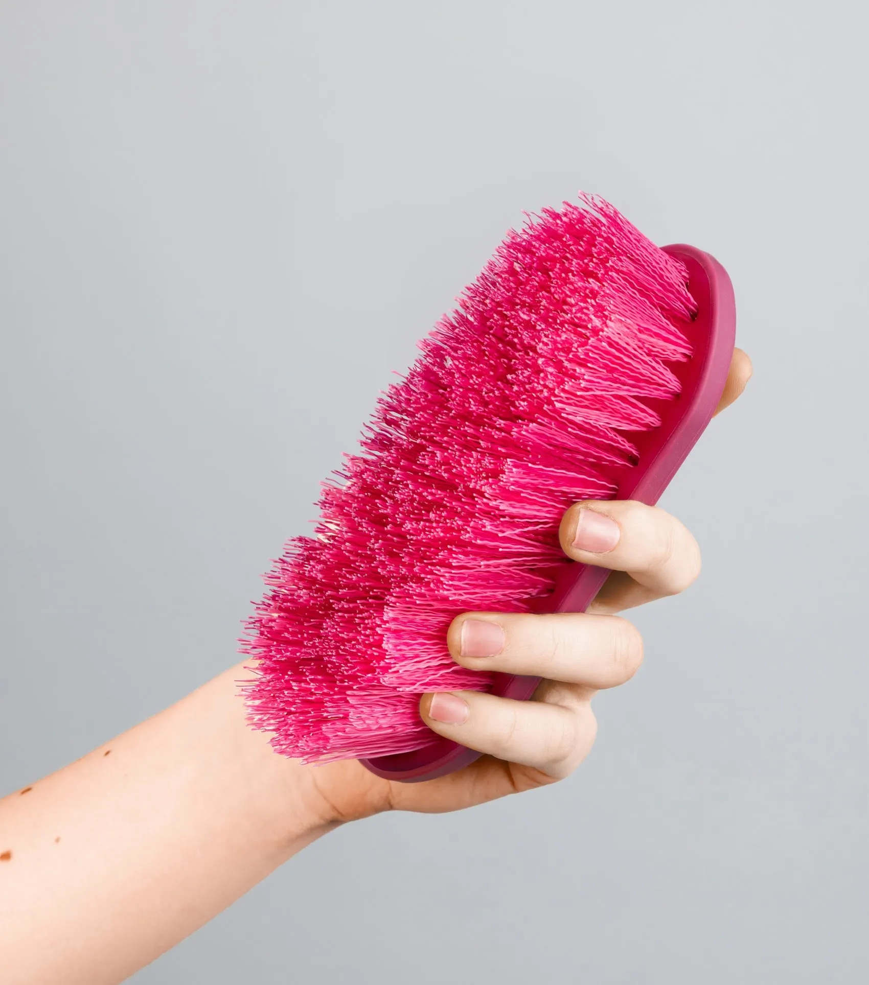 Soft-Touch Dandy Brush - Small Wine & Fuchsia