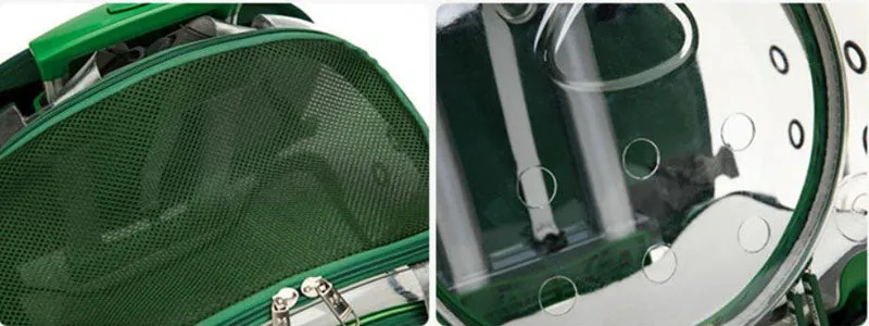 The new pet trolley case transparent go out portable pet backpack