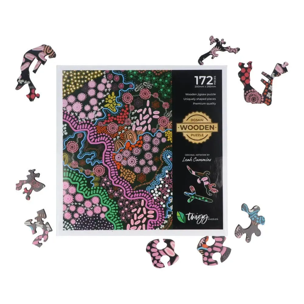 Twigg Wooden Jigsaw Puzzle Bunya - Leah Cummins - 172 Piece