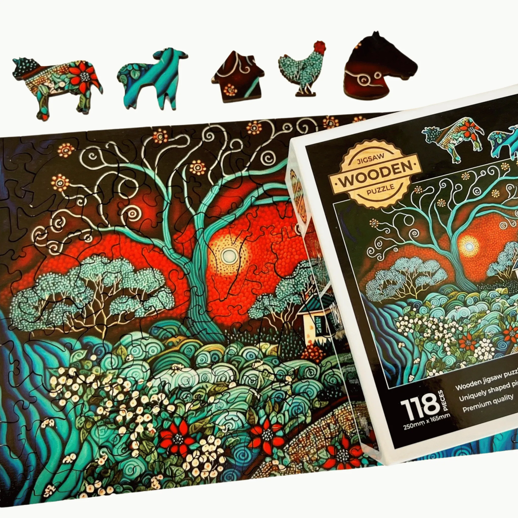 Twigg Wooden Jigsaw Puzzle - Home Sweet Home - 118 Pieces