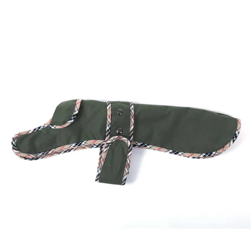 Walksters Dachshund Premium Wax Coat in Khaki