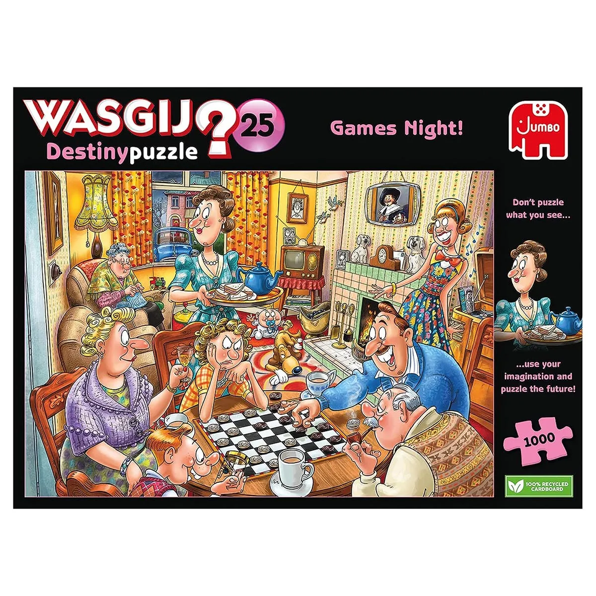 Wasgij Destiny 25 Games Night! 1000 Piece Jigsaw Puzzle