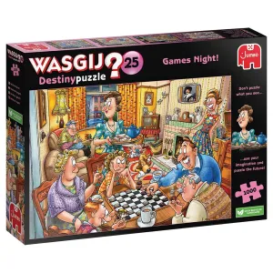 Wasgij Destiny 25 Games Night! 1000 Piece Jigsaw Puzzle