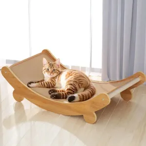 Wooden Wear-Resistant Cat Scratching Board