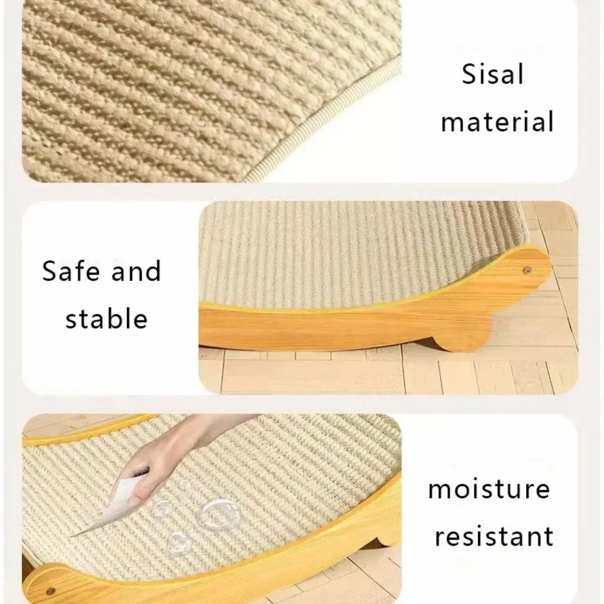 Wooden Wear-Resistant Cat Scratching Board