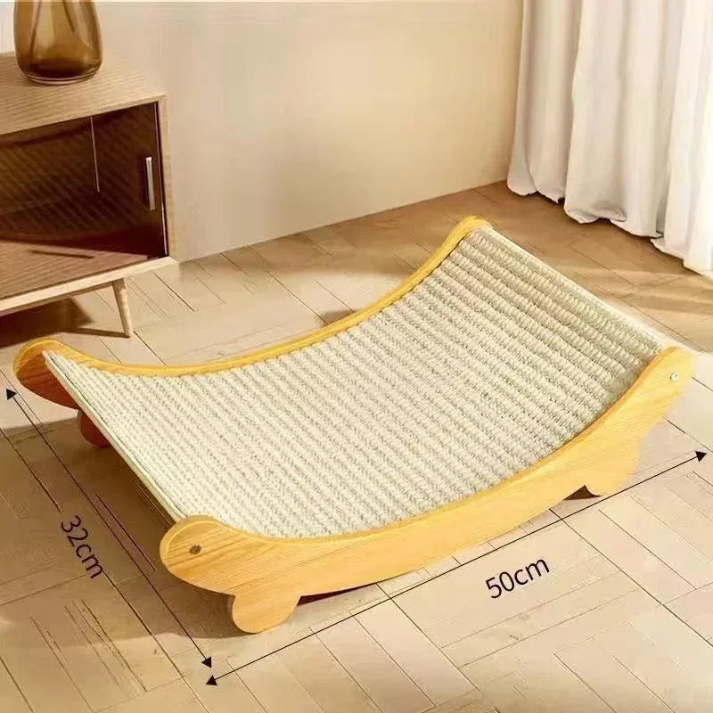 Wooden Wear-Resistant Cat Scratching Board