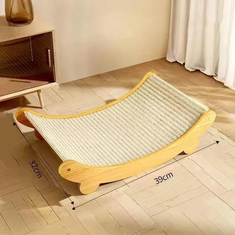 Wooden Wear-Resistant Cat Scratching Board